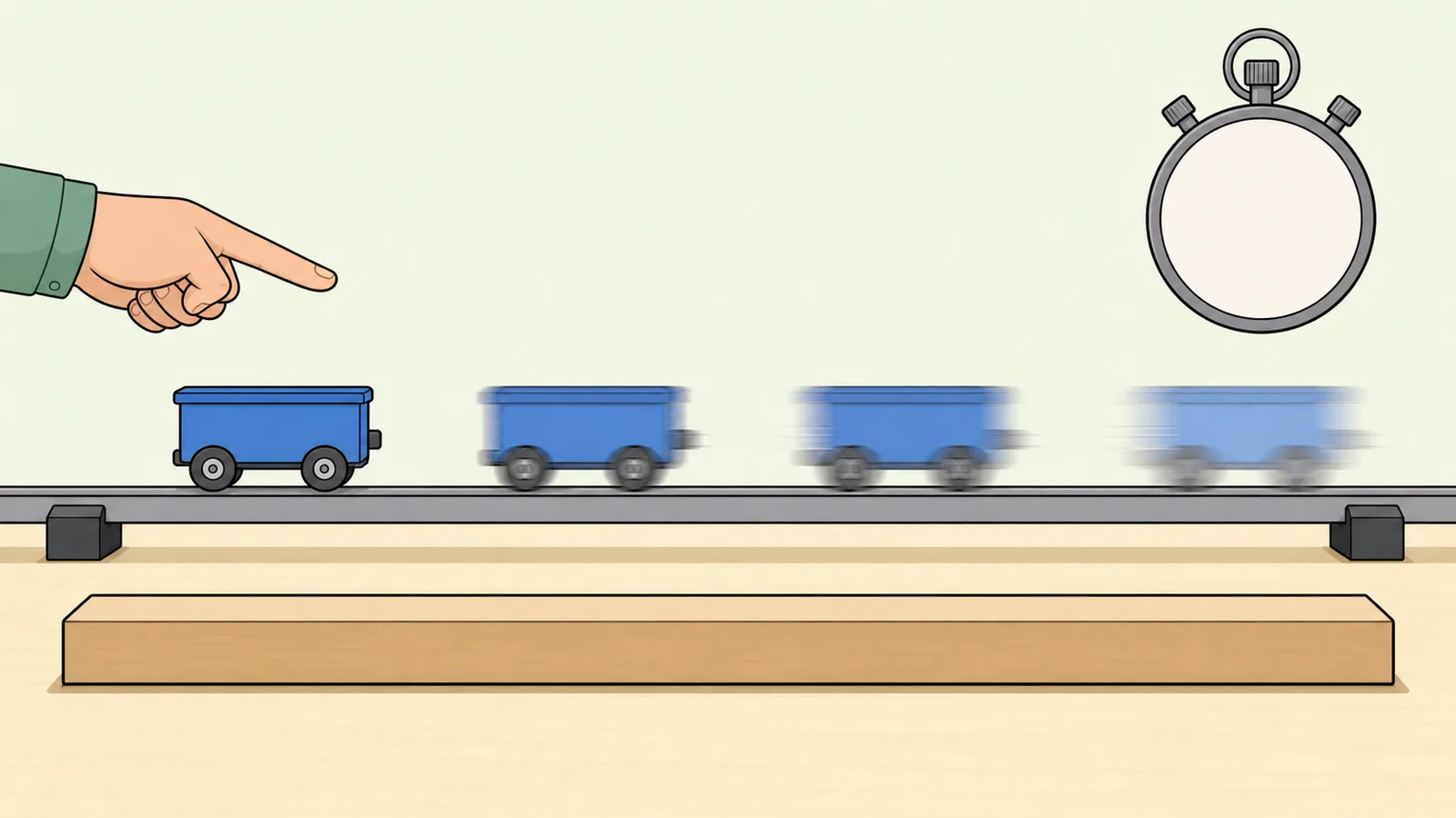Acceleration Calculator instructional illustration