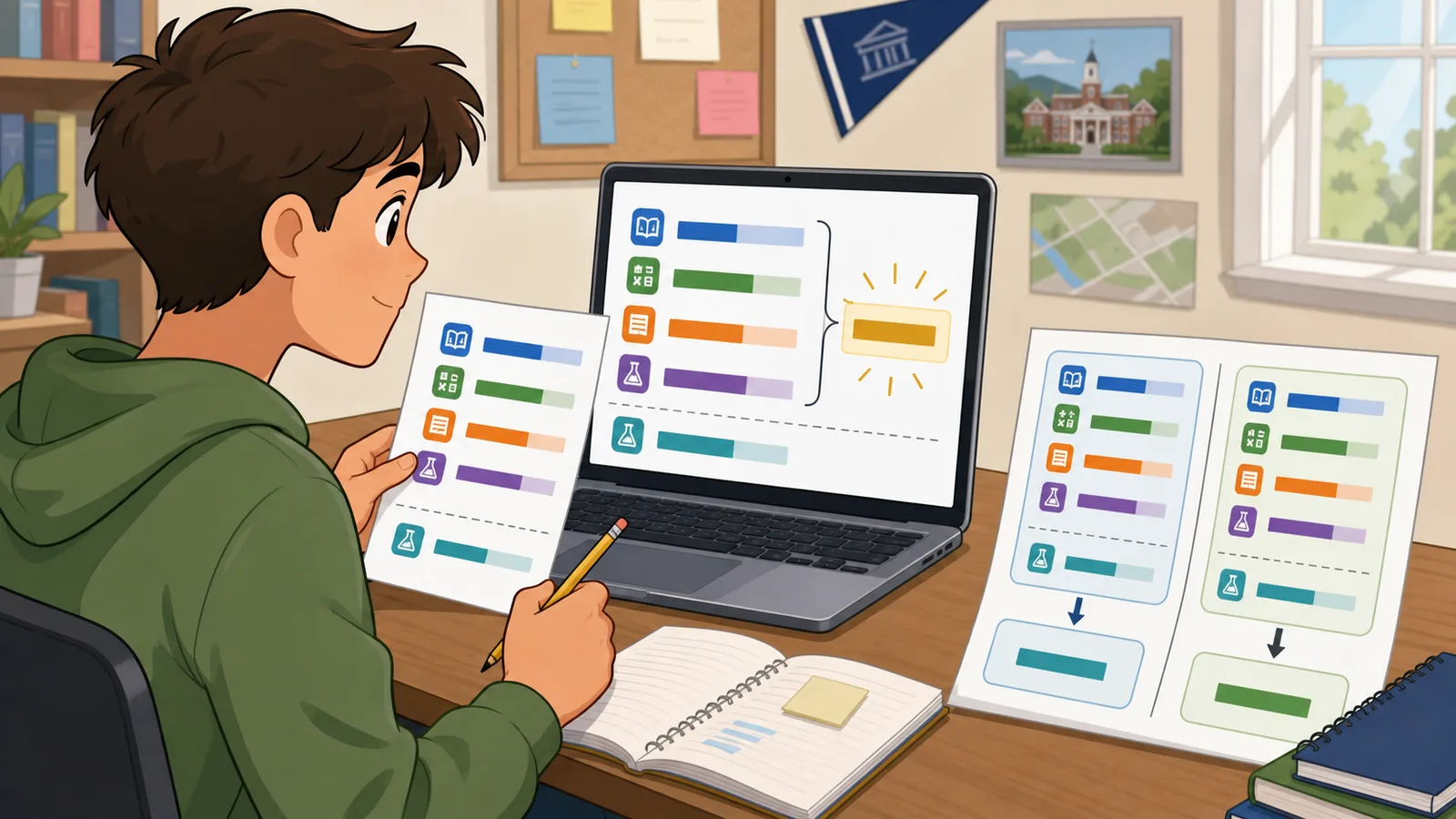 ACT Score Calculator instructional illustration