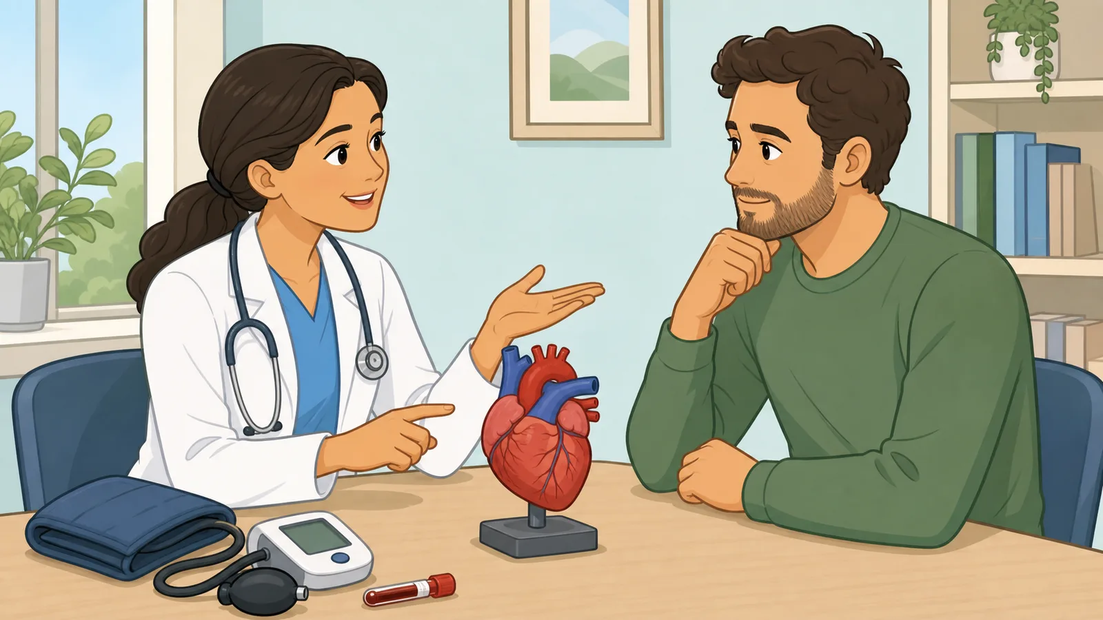 ASCVD Risk Calculator instructional illustration