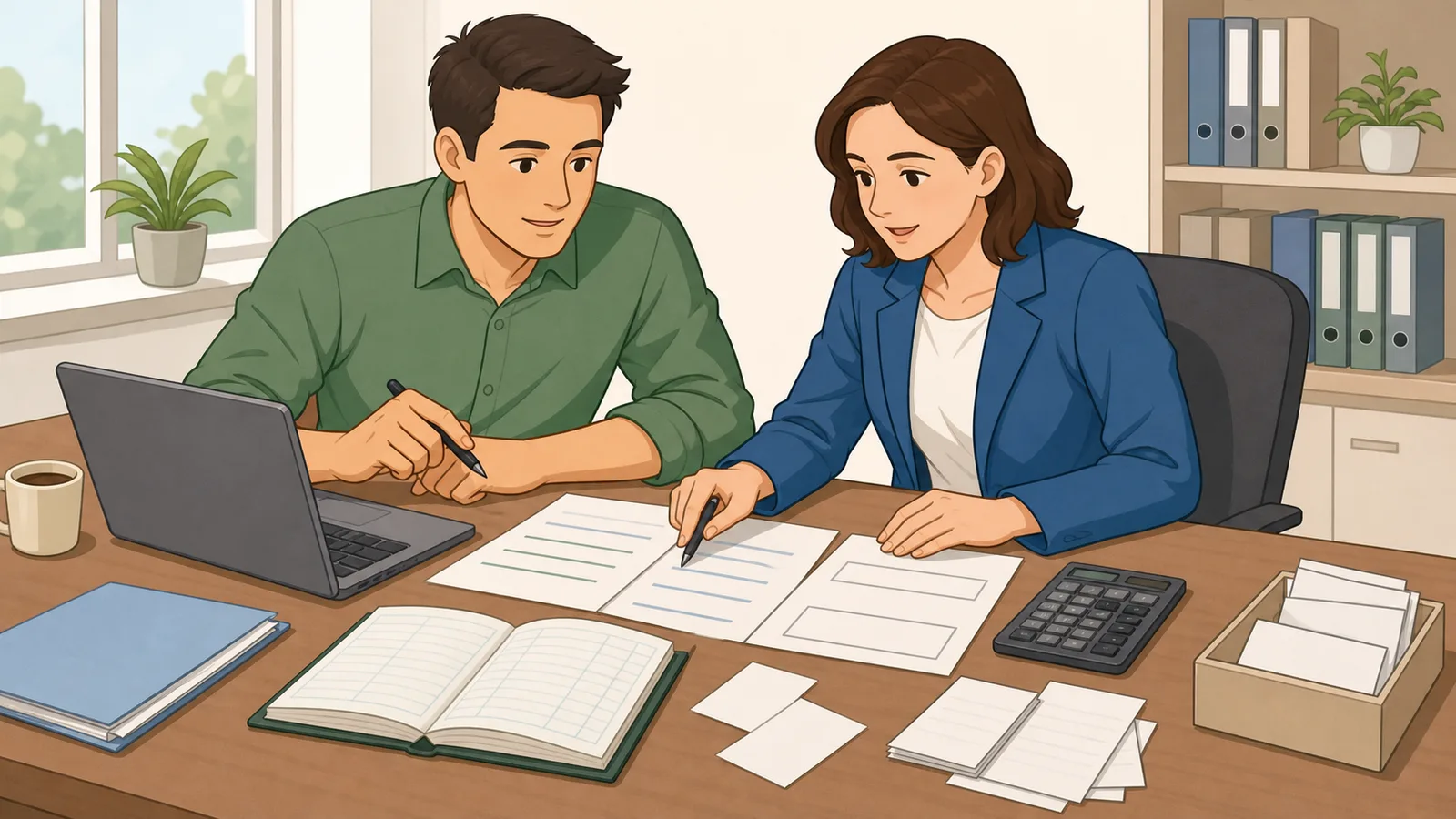 Bank Reconciliation Calculator instructional illustration