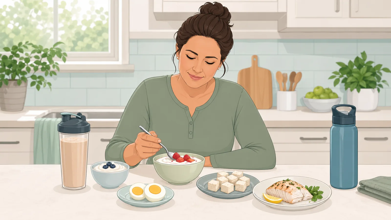 Bariatric Surgery Protein Calculator instructional illustration