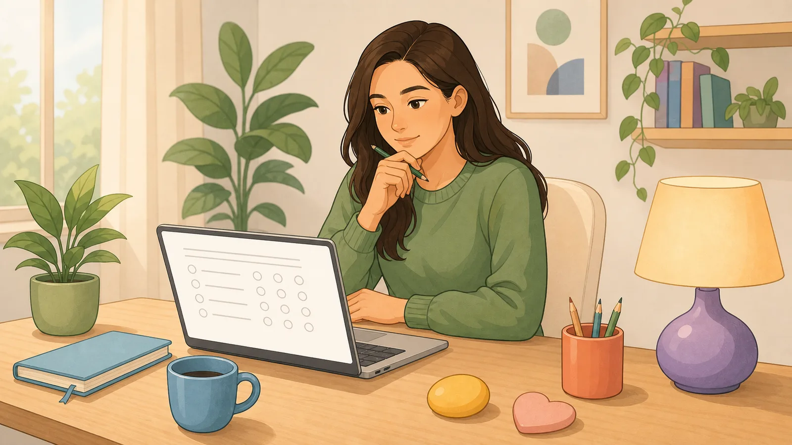 Big Five Personality Test Calculator instructional illustration