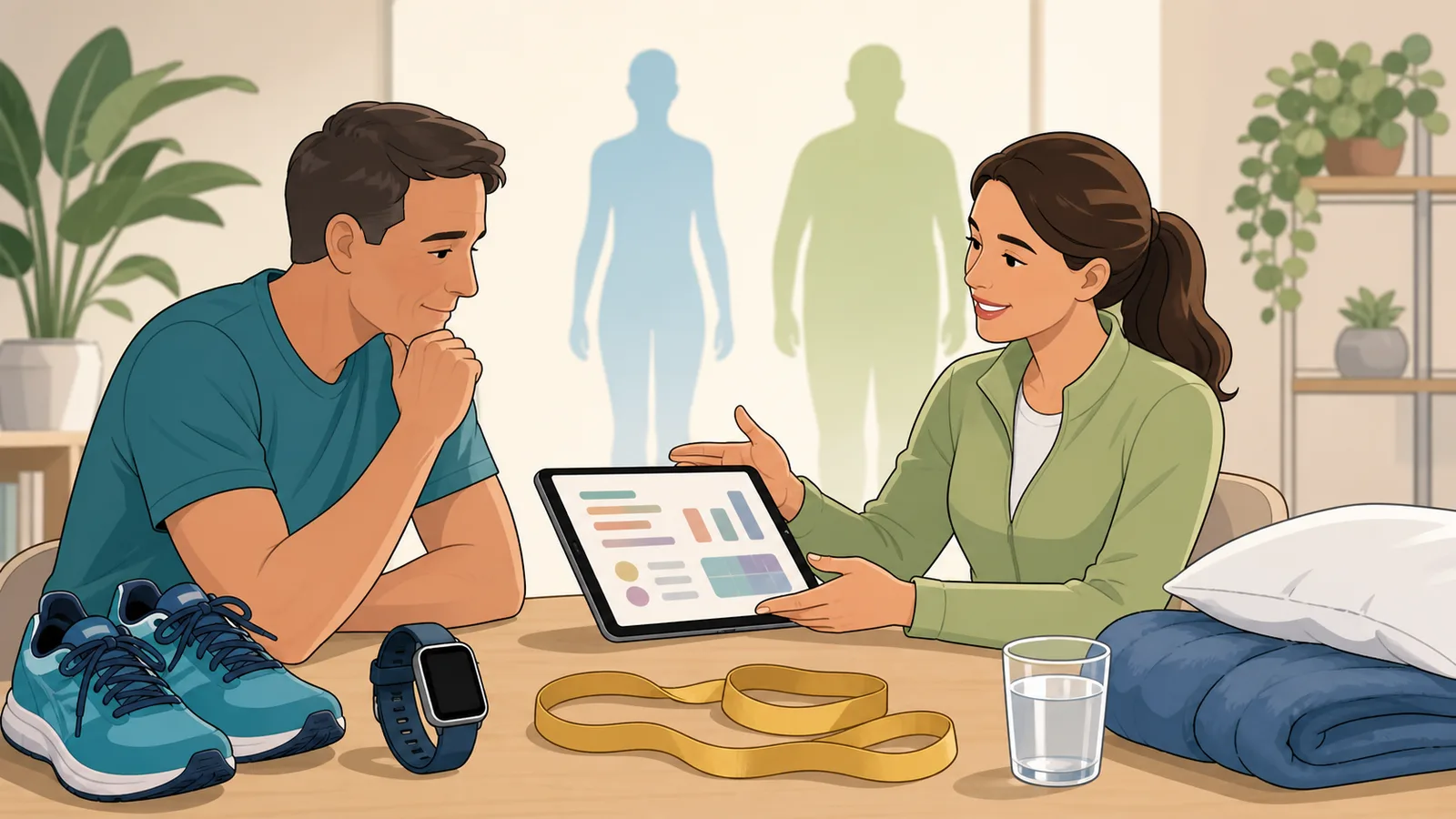 Biological Age Calculator instructional illustration