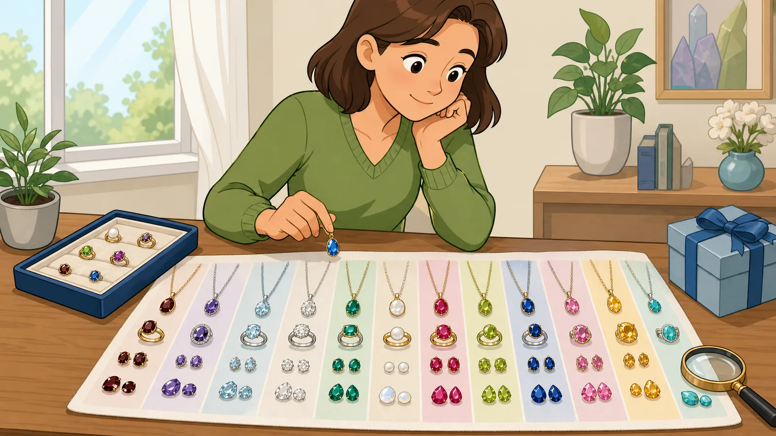 Birthstone Calculator instructional illustration