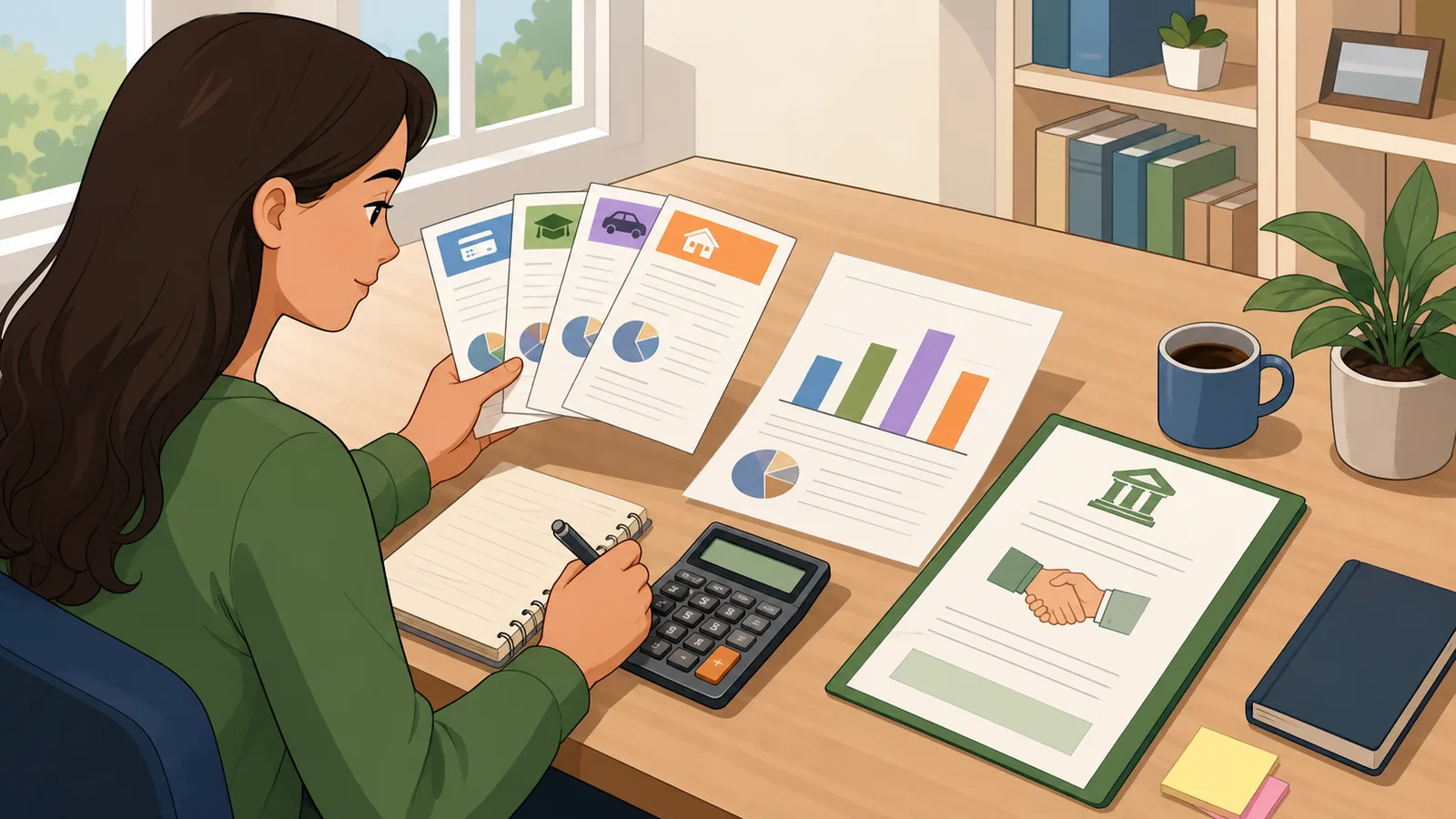 Blended Rate Calculator instructional illustration