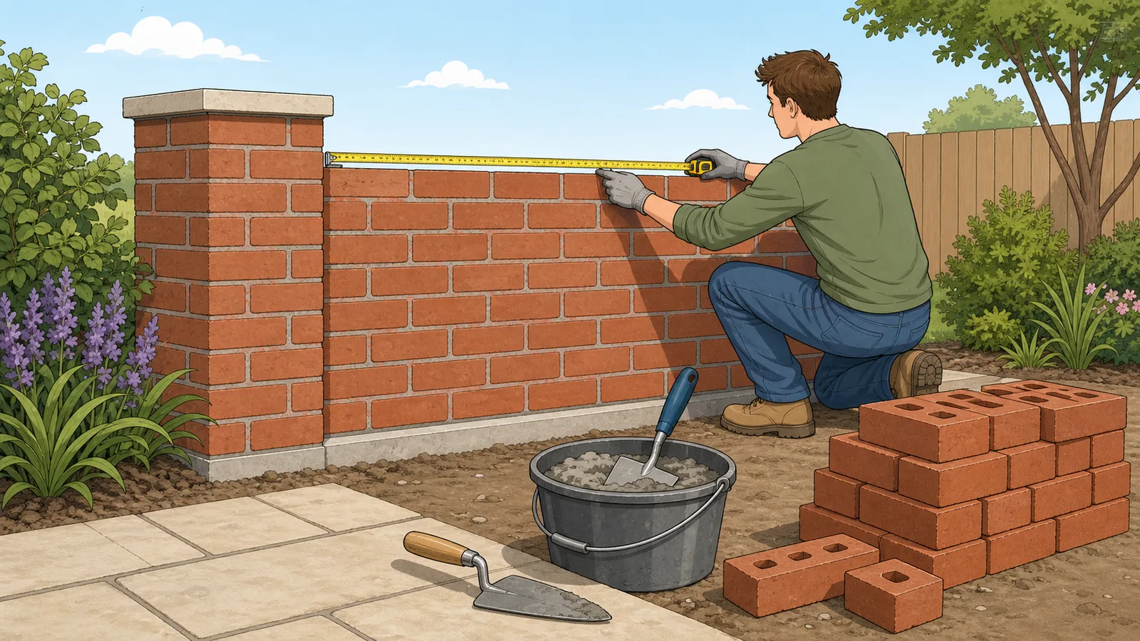 Brick Calculator instructional illustration