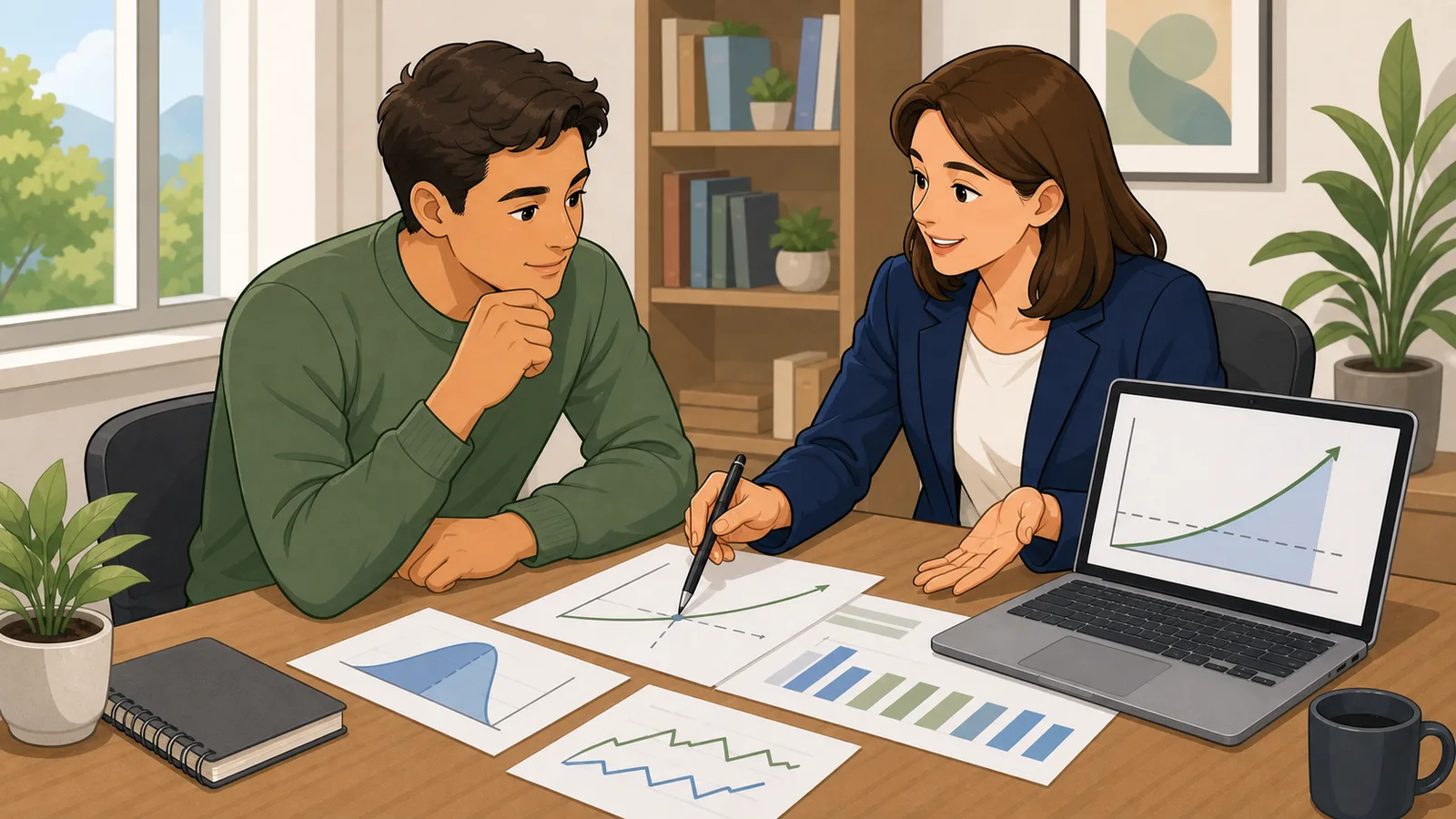 Call Option Calculator instructional illustration