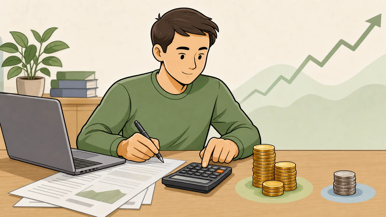 Capital Gains Yield Calculator instructional illustration