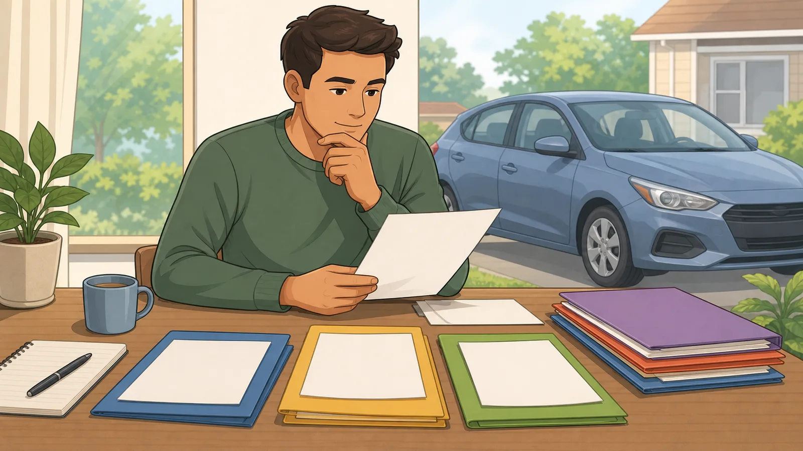 Car Insurance Estimator instructional illustration