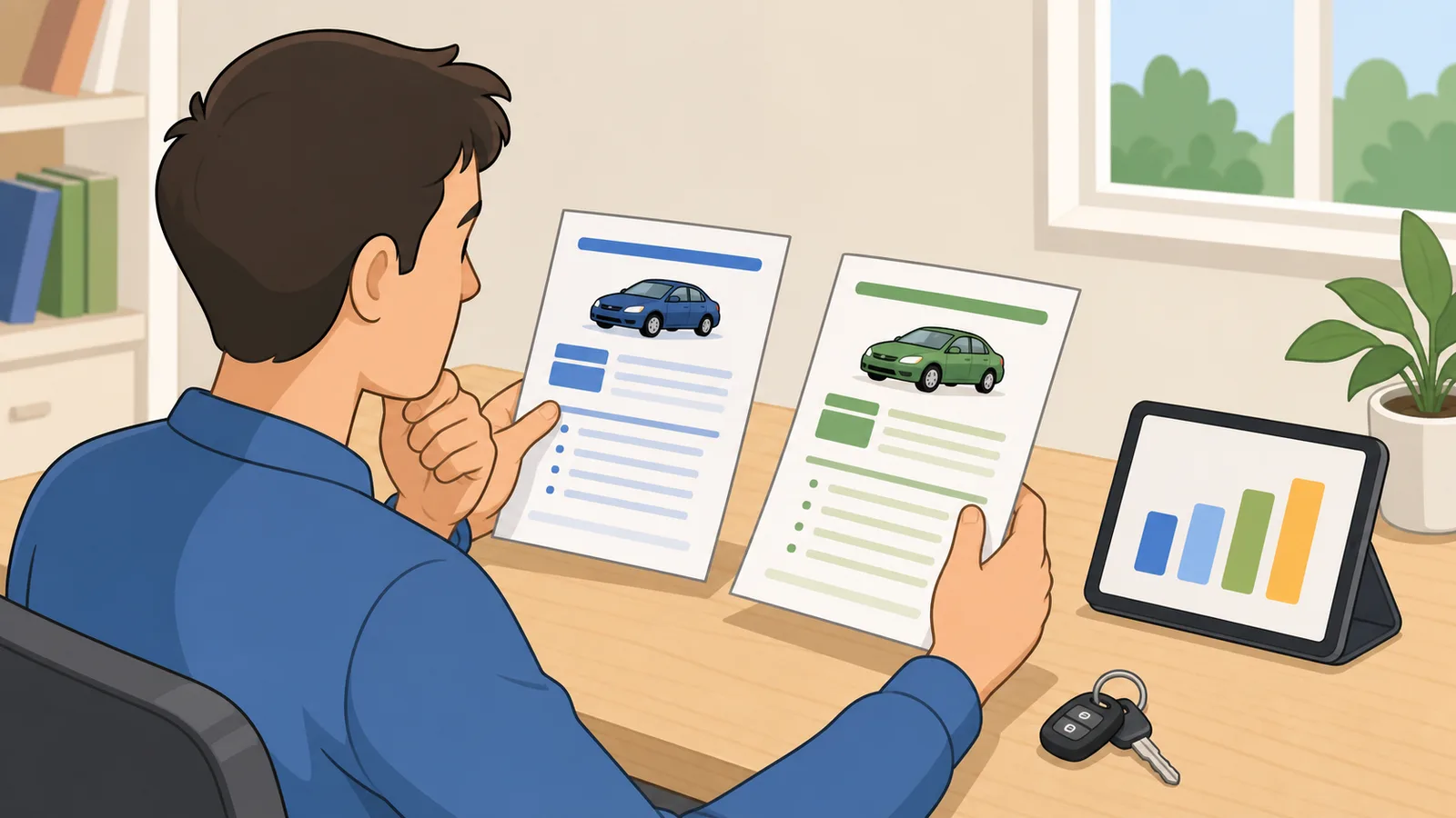 Car Refinance Calculator instructional illustration