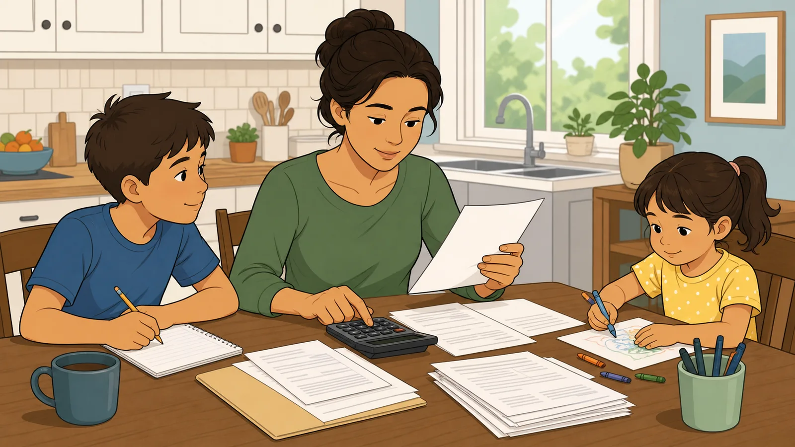 Child Tax Credit Calculator instructional illustration