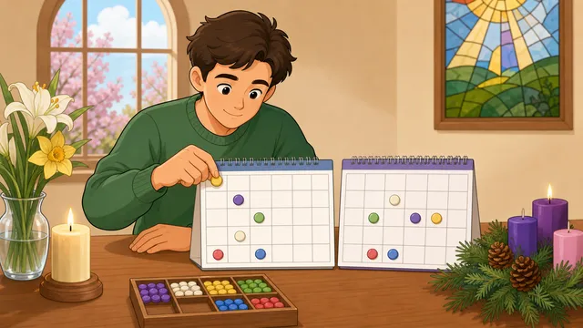 Christian Movable Feasts calculator card image