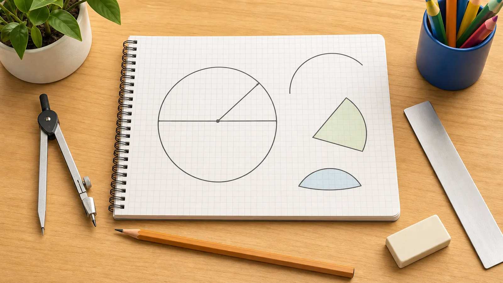 Circle Calculator instructional illustration