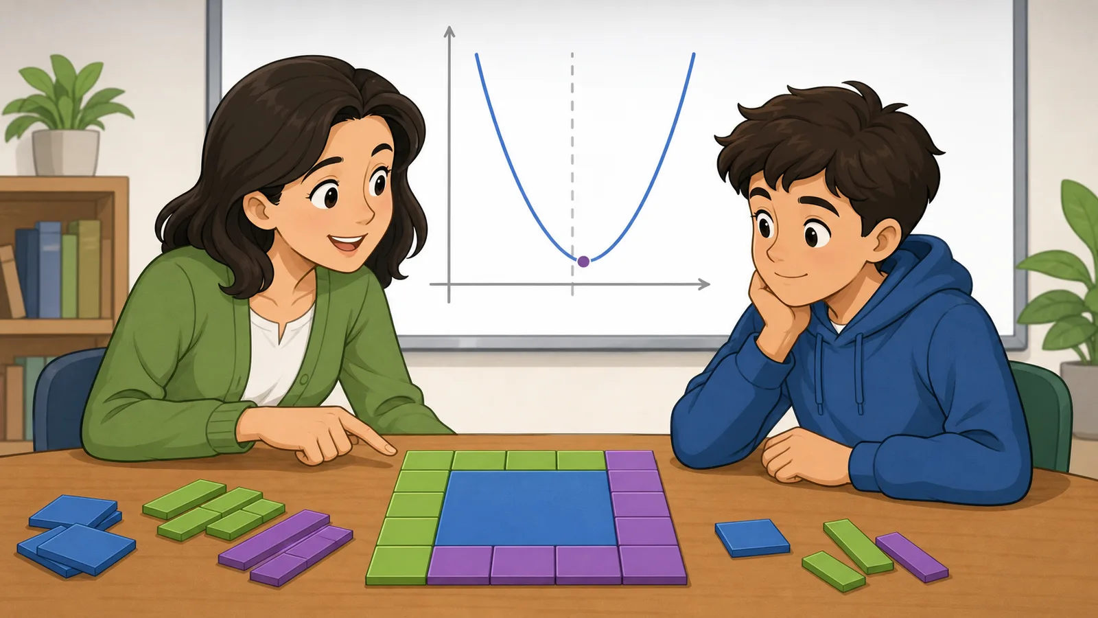 Completing the Square Calculator instructional illustration