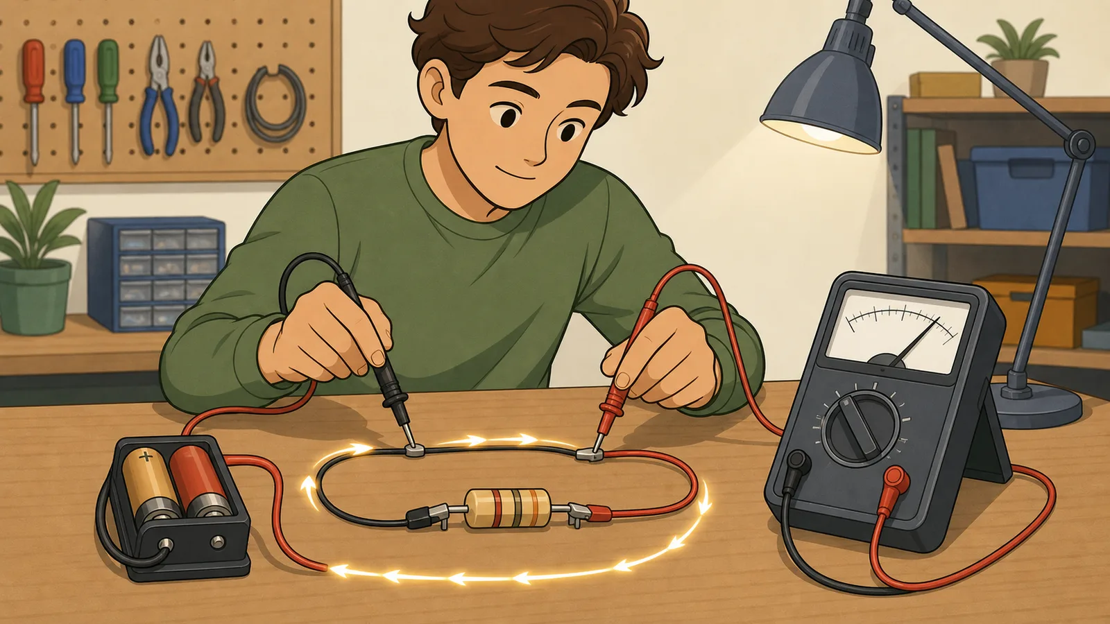 Current Calculator instructional illustration