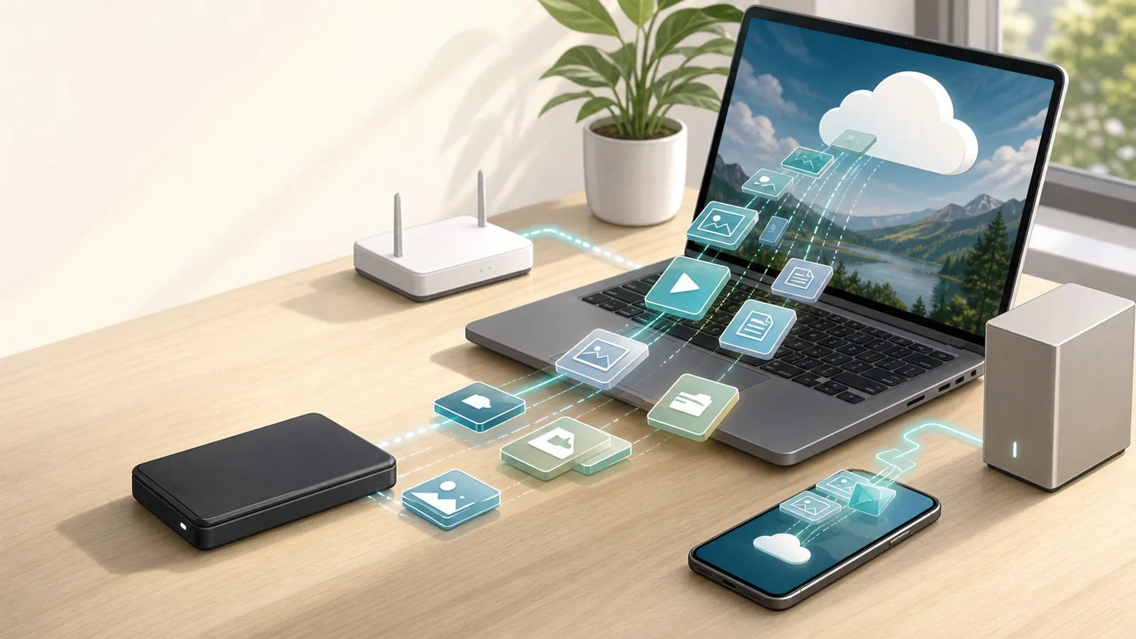 Data Transfer Calculator instructional illustration
