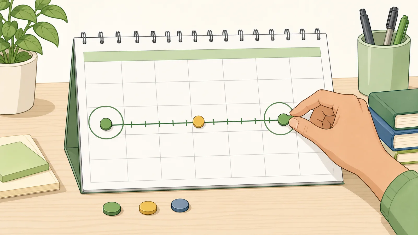 Date Add Subtract Calculator instructional illustration