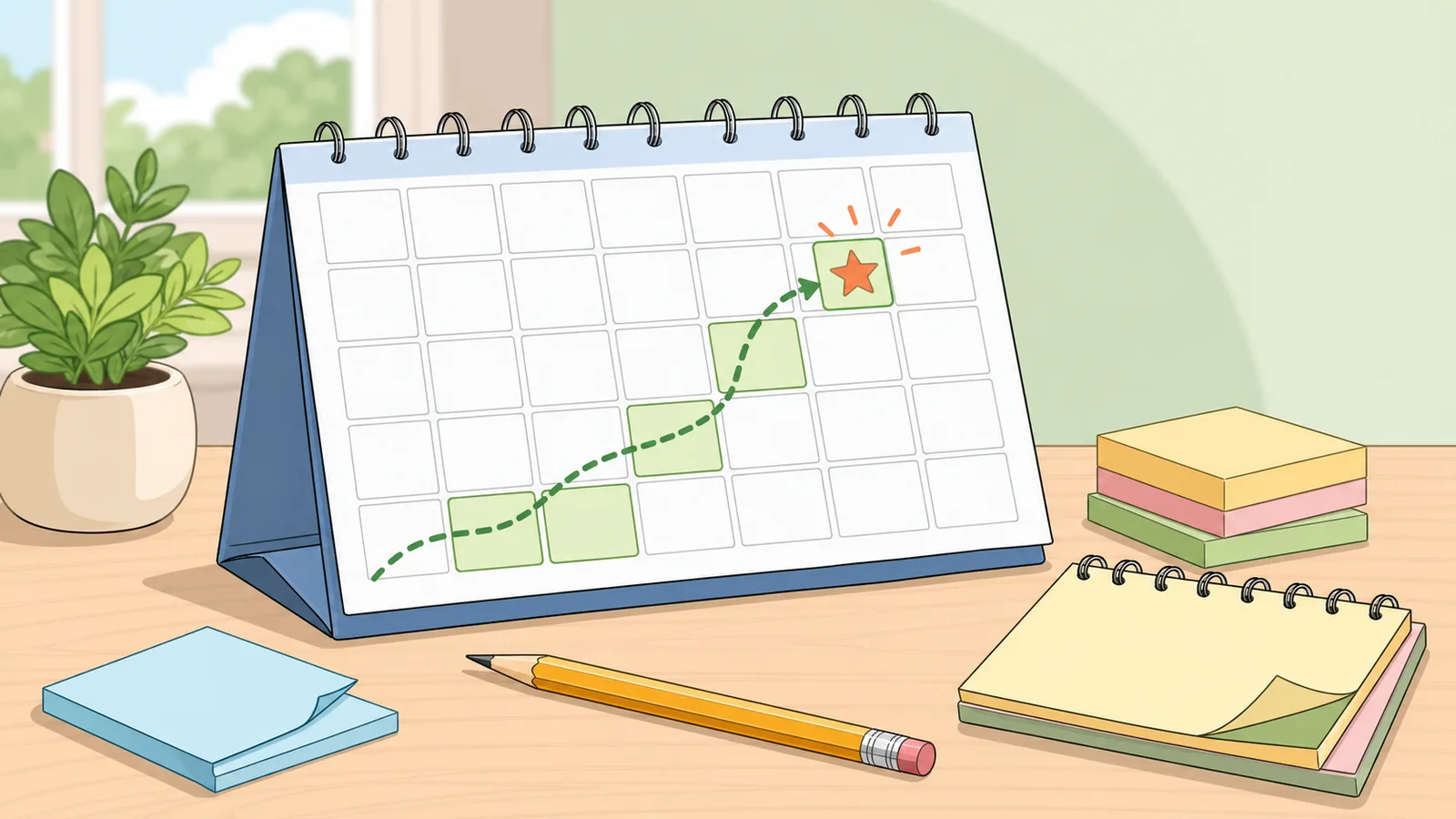 Date Countdown Calculator instructional illustration