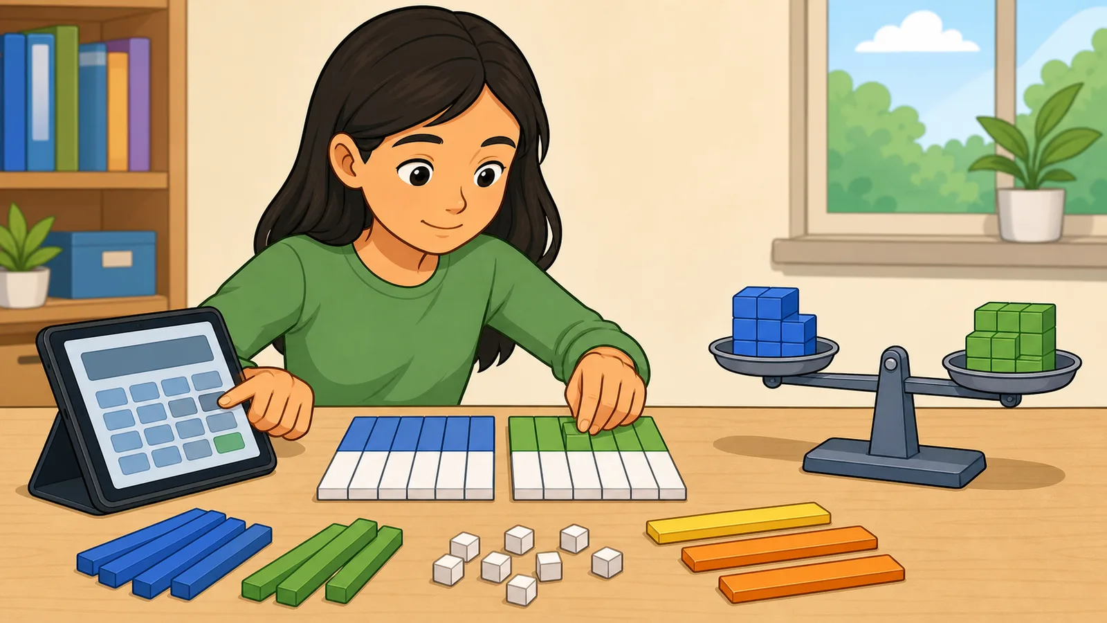 Decimal to Ratio Calculator instructional illustration