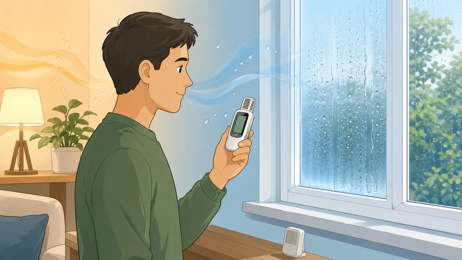 Dew Point Calculator instructional illustration