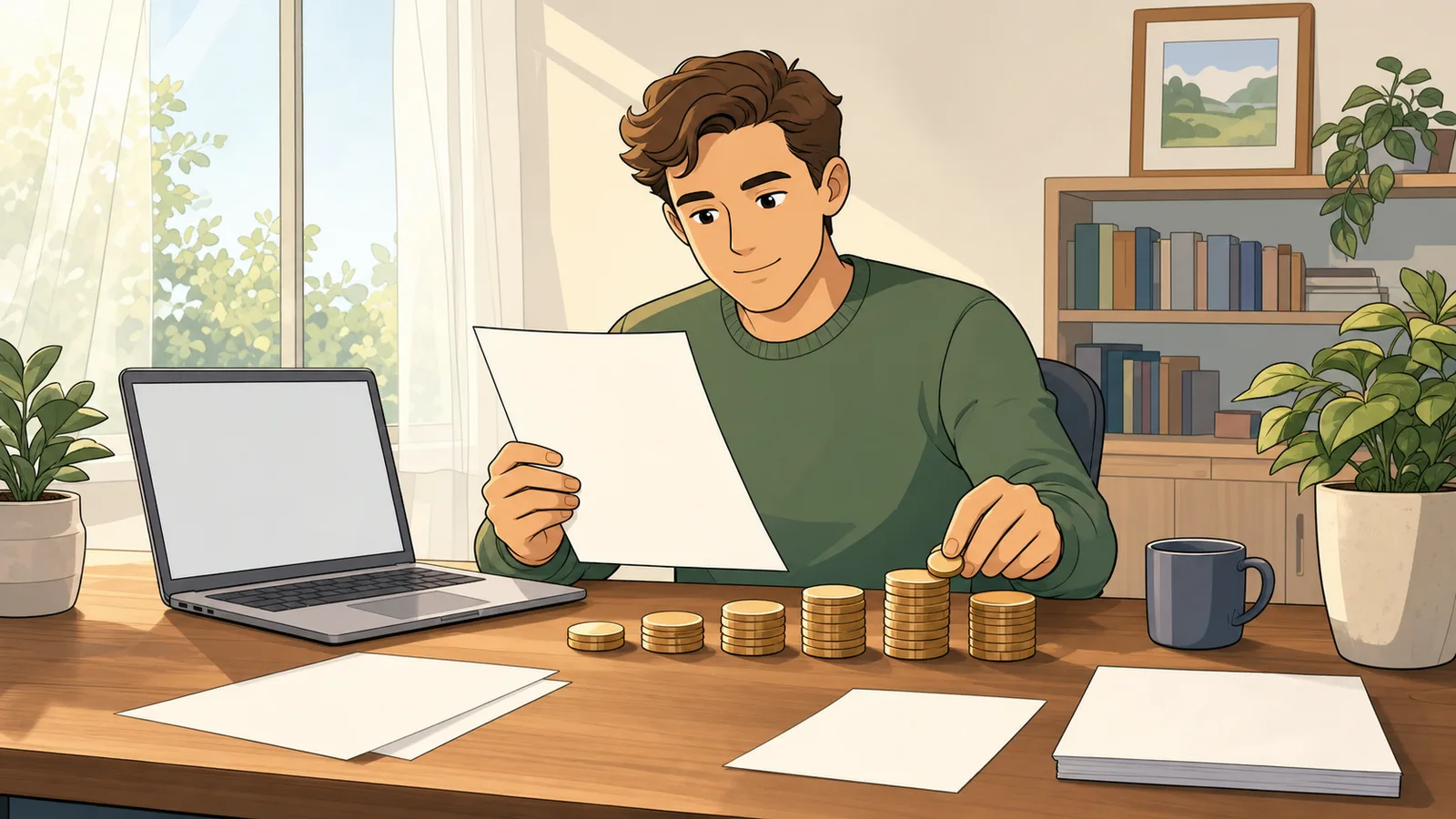 Dividend Calculator instructional illustration