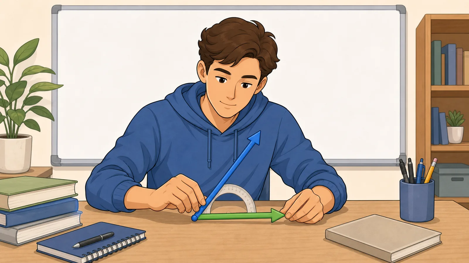 Dot Product Calculator instructional illustration
