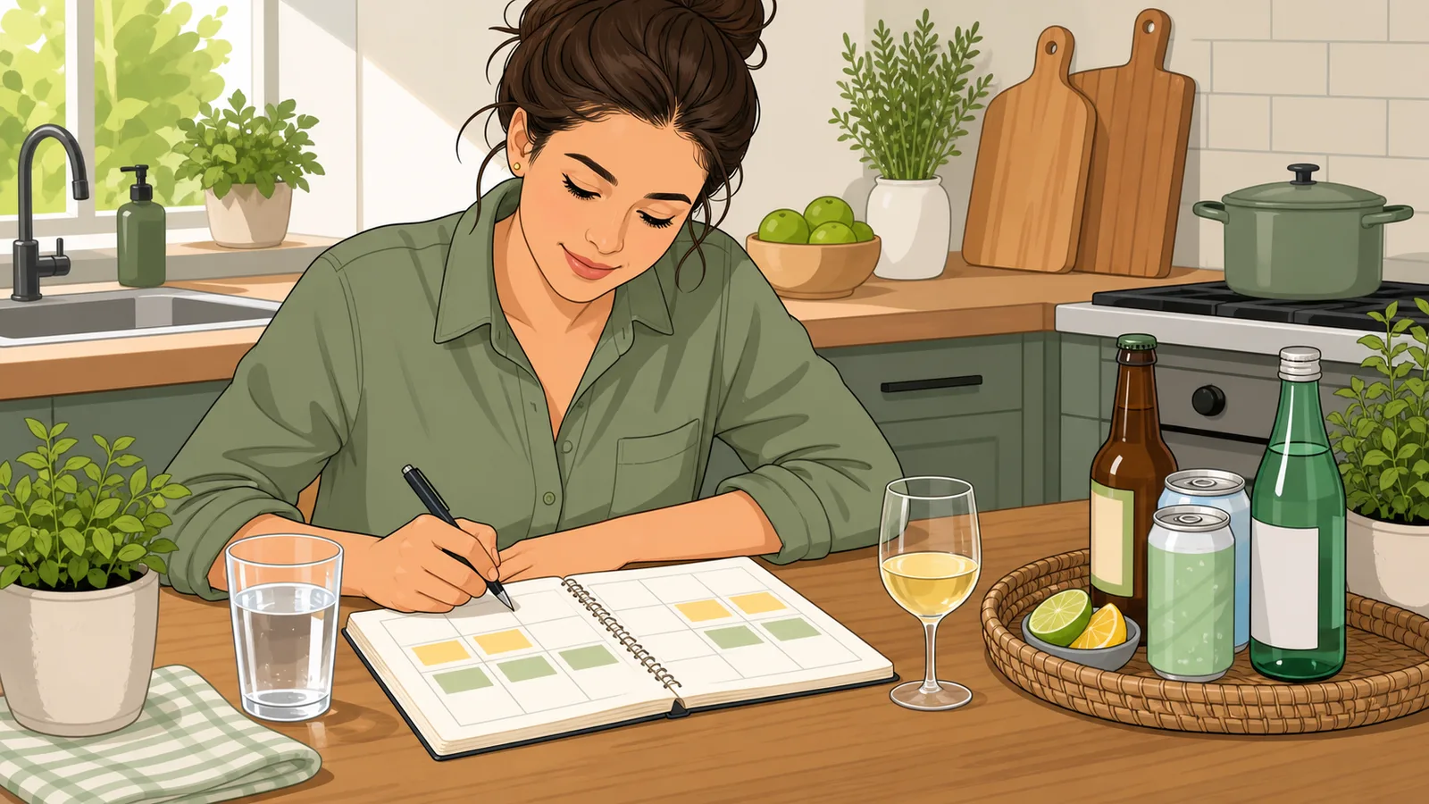 Drinking Reduction Planner instructional illustration