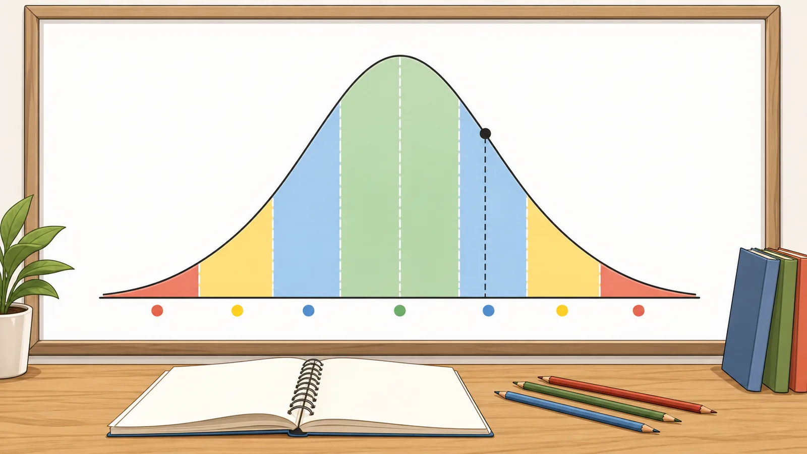 Empirical Rule Calculator instructional illustration
