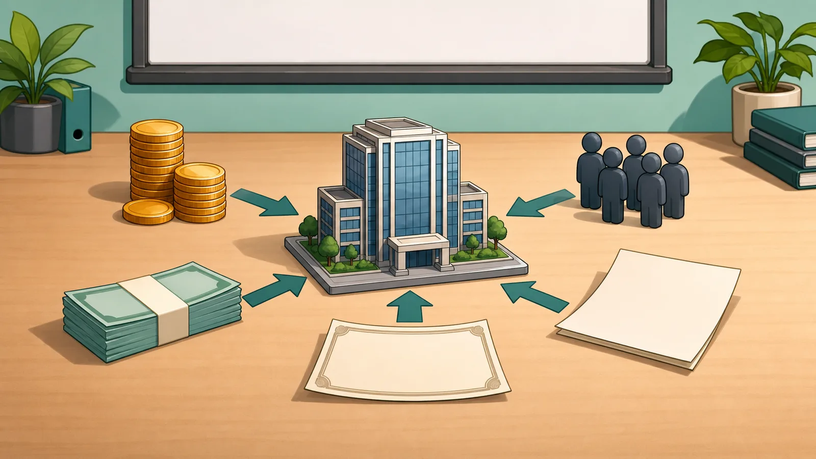 Enterprise Value Calculator instructional illustration