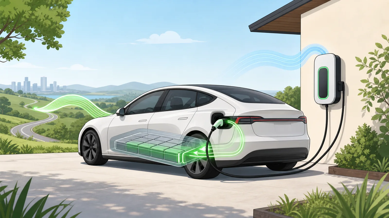 EV Battery Energy Helper instructional illustration
