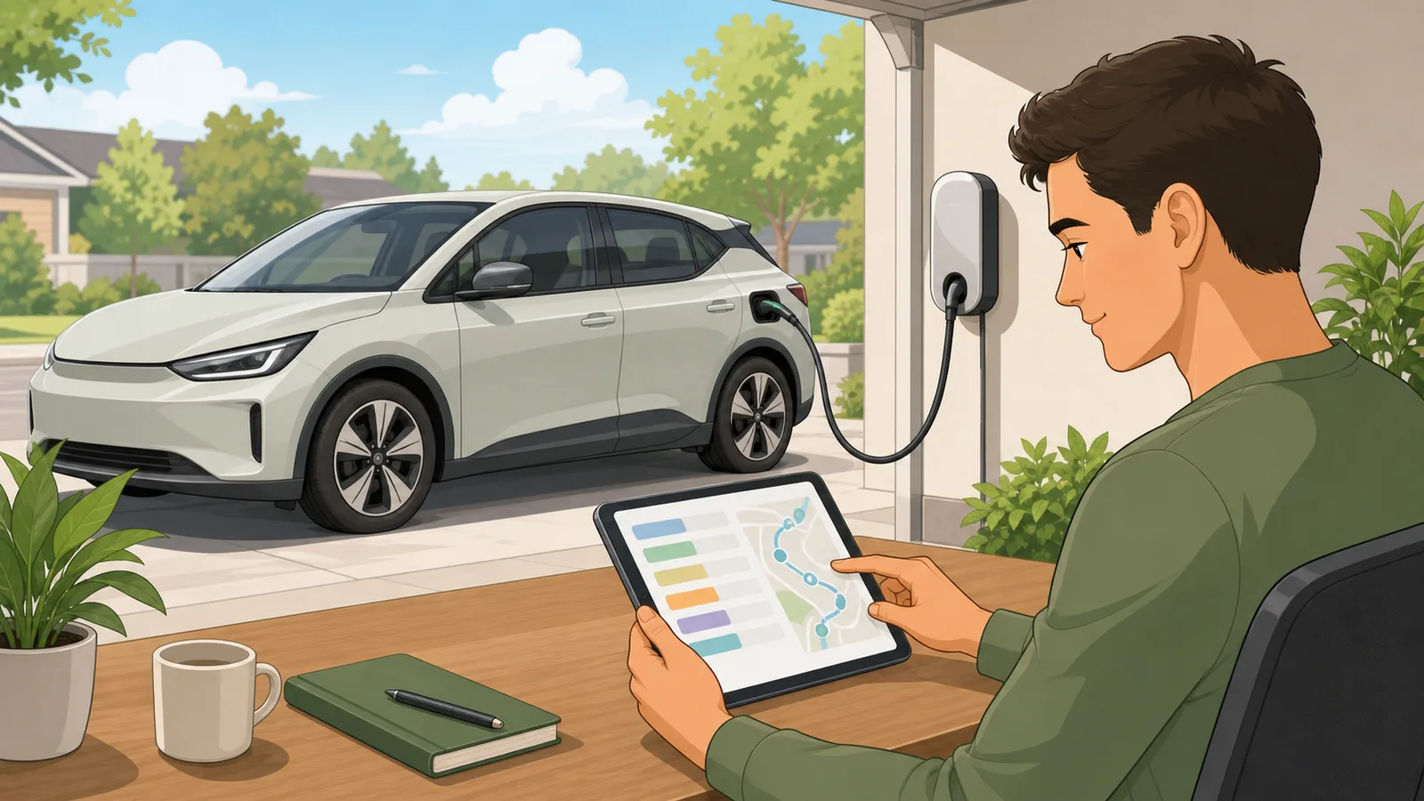 EV Efficiency Converter instructional illustration