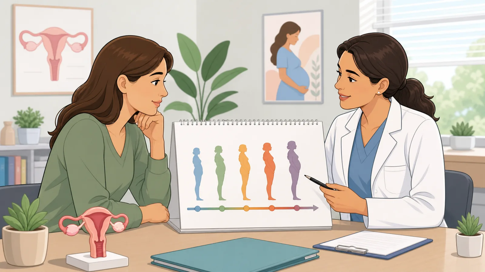 Fertility by Age Calculator instructional illustration