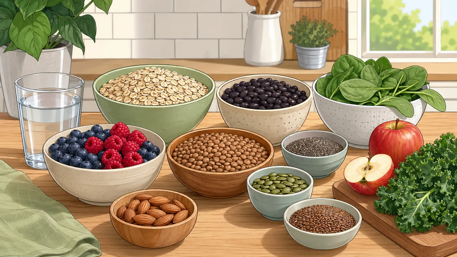 Fiber Calculator instructional illustration