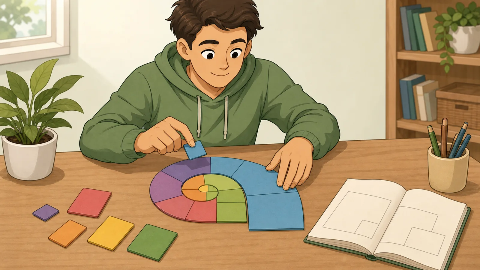 Fibonacci Calculator instructional illustration
