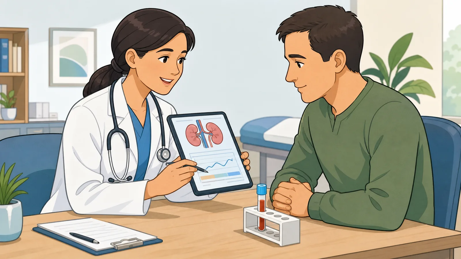 GFR Calculator instructional illustration