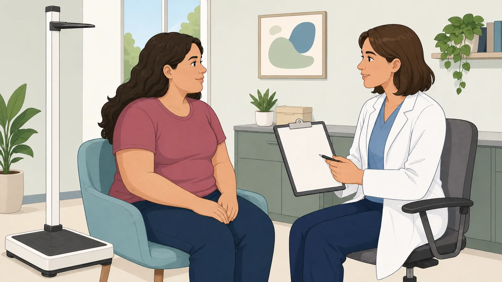 GLP-1 Eligibility Calculator instructional illustration
