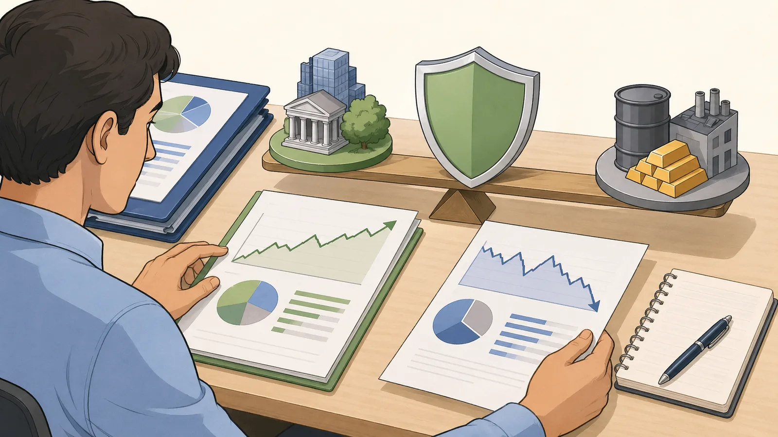Hedge Ratio Calculator instructional illustration