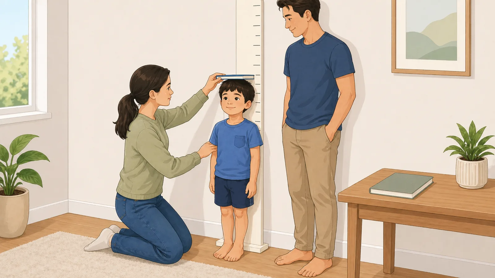 Height Calculator instructional illustration
