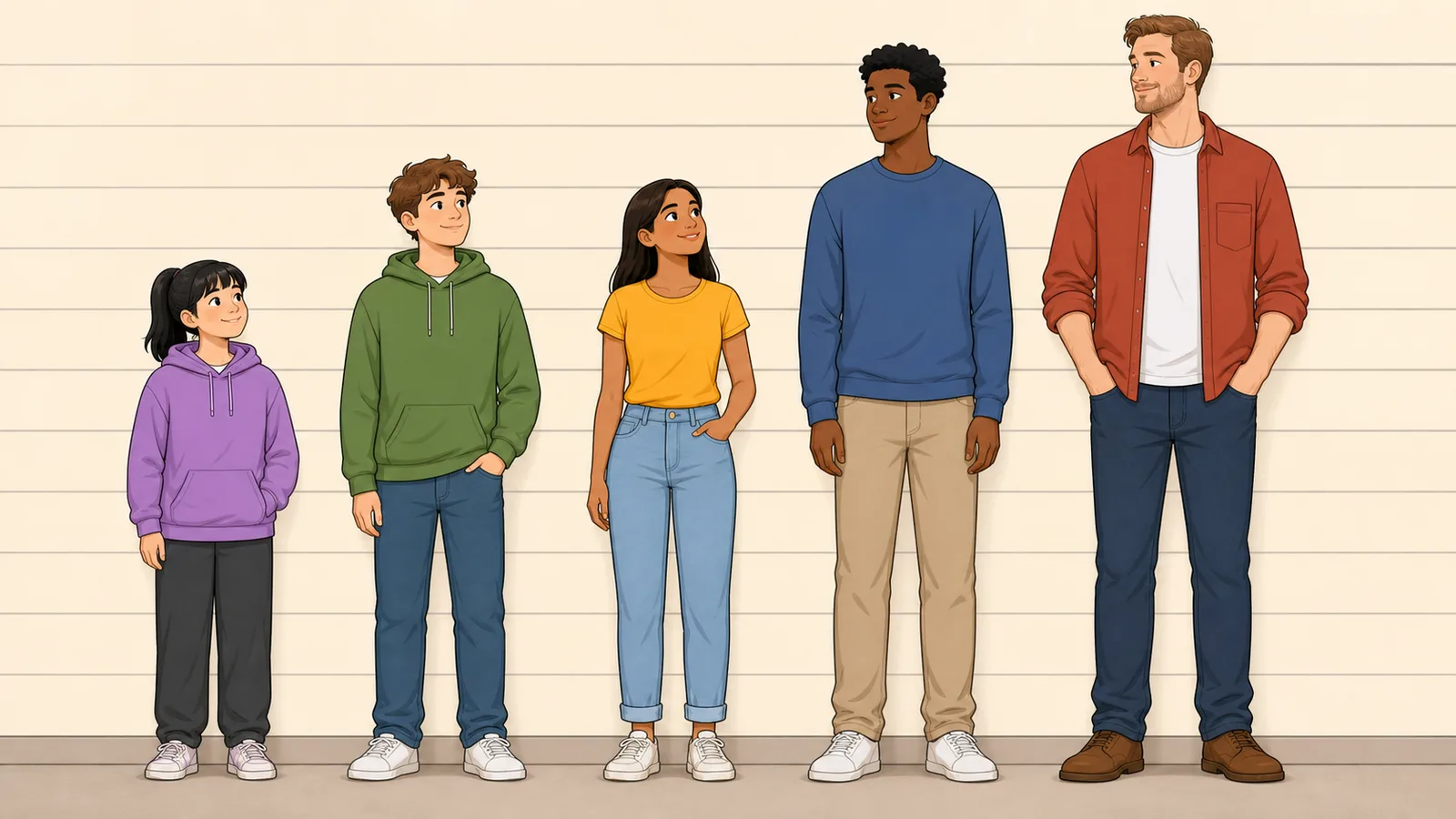 Height Comparison Calculator instructional illustration