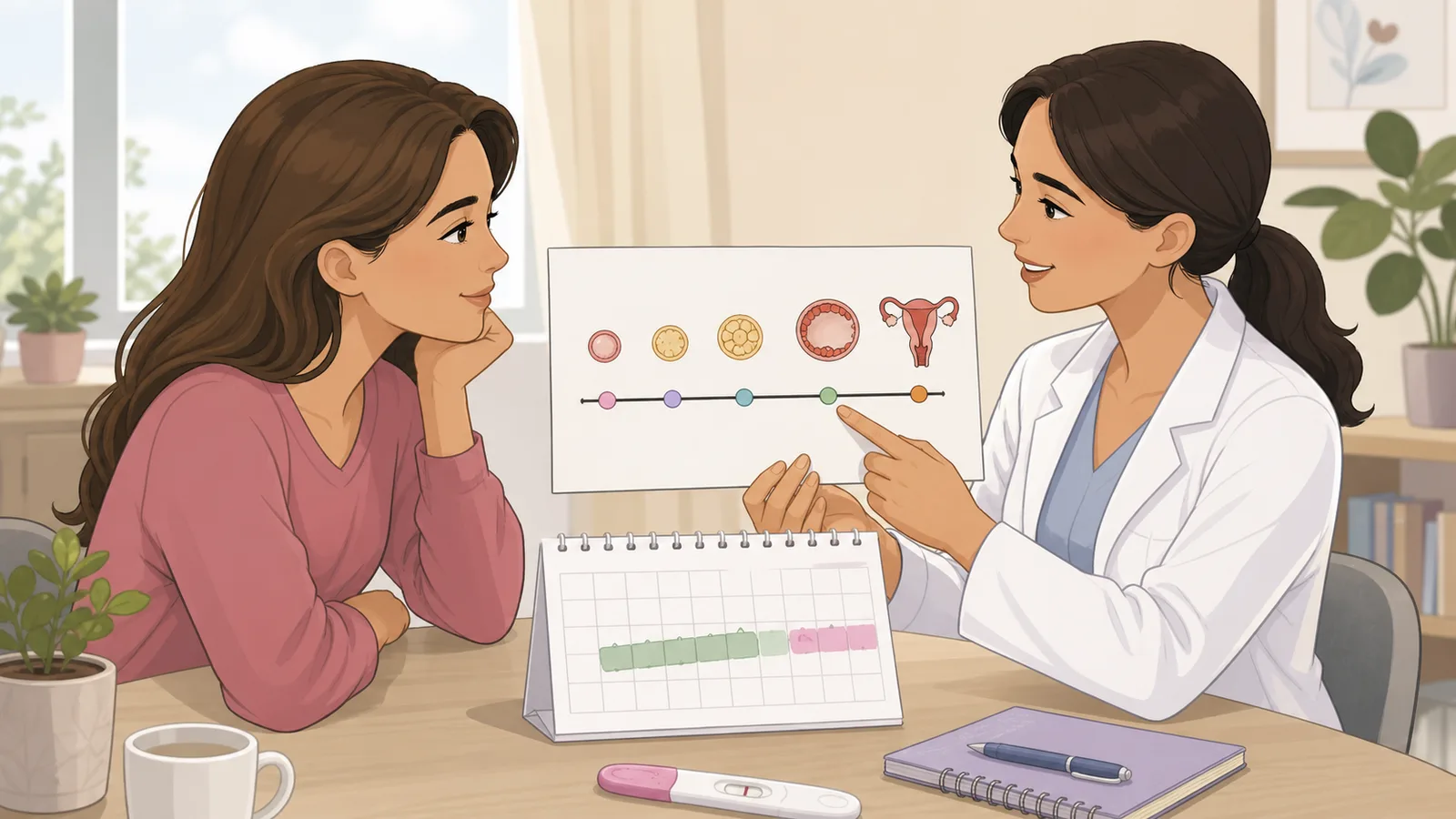 Implantation Calculator instructional illustration