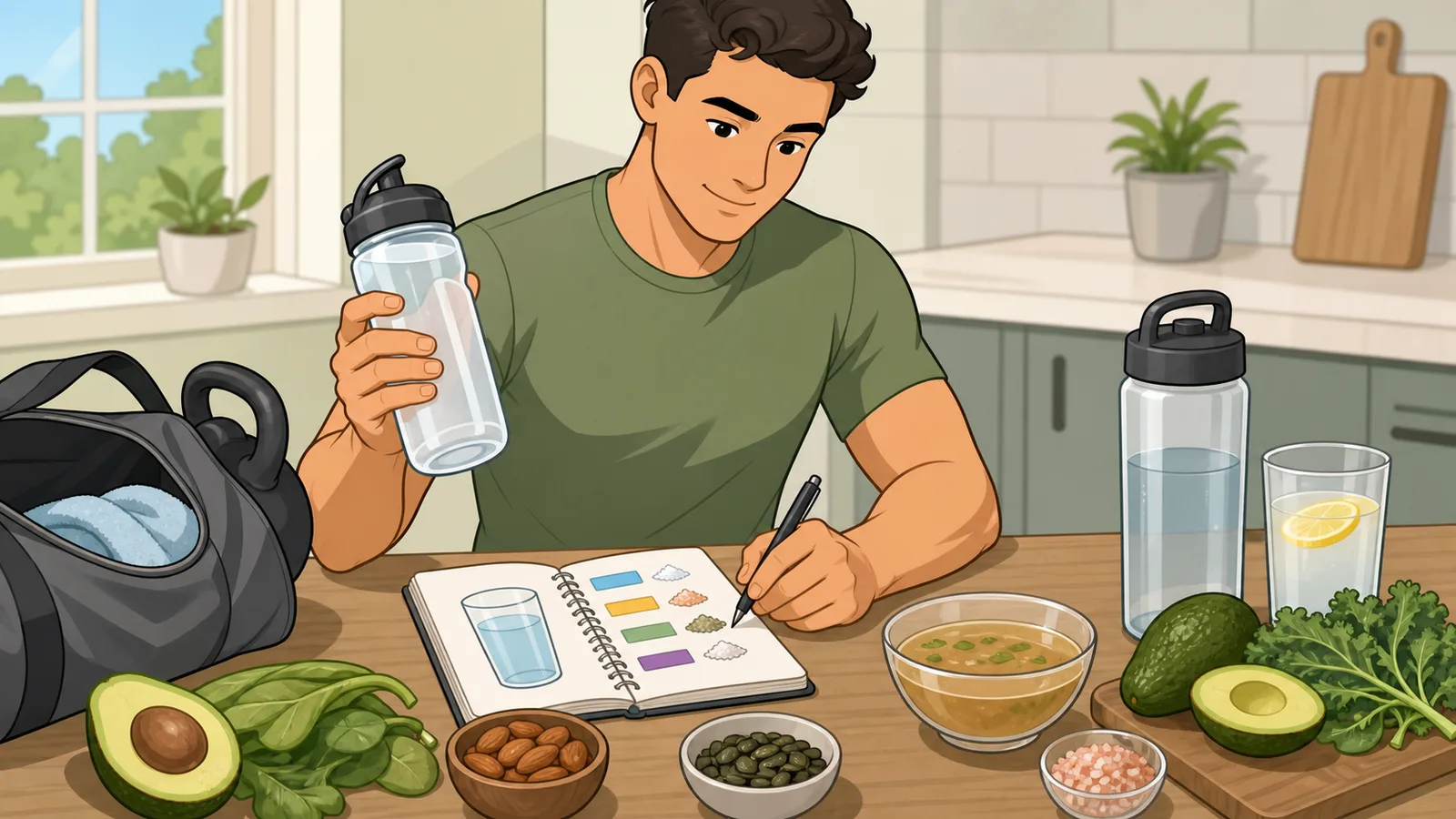 Keto Electrolyte Calculator instructional illustration