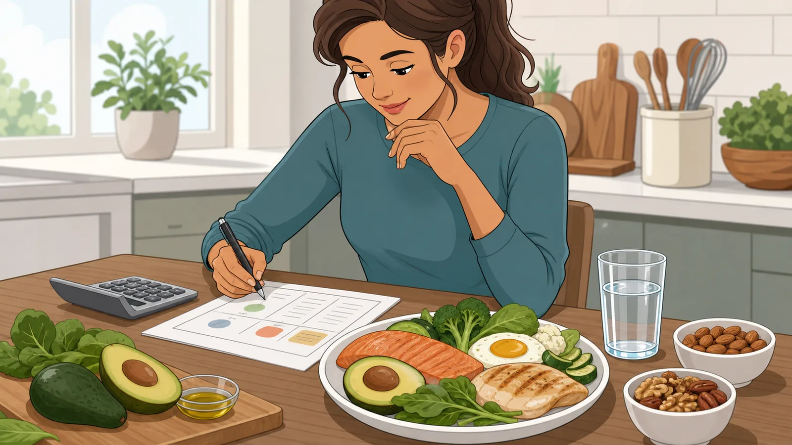 Keto Weight Loss Calculator instructional illustration