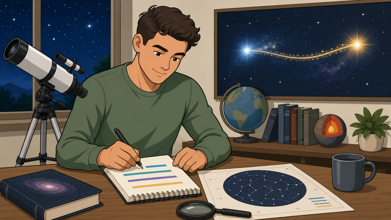 Light-Year Converter instructional illustration