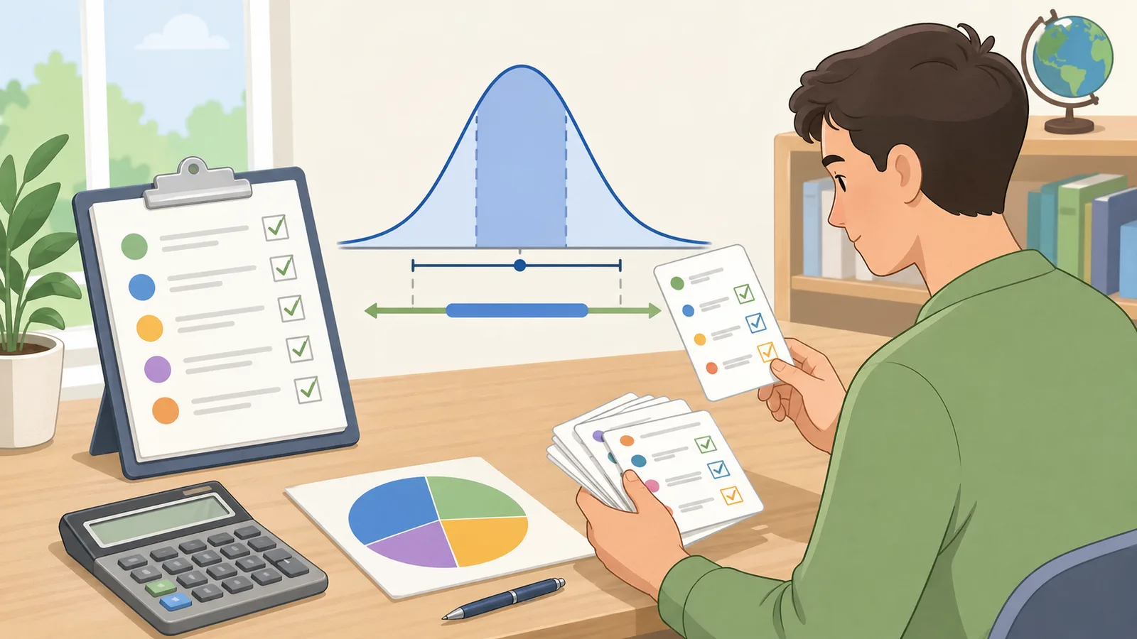 Margin of Error Calculator instructional illustration