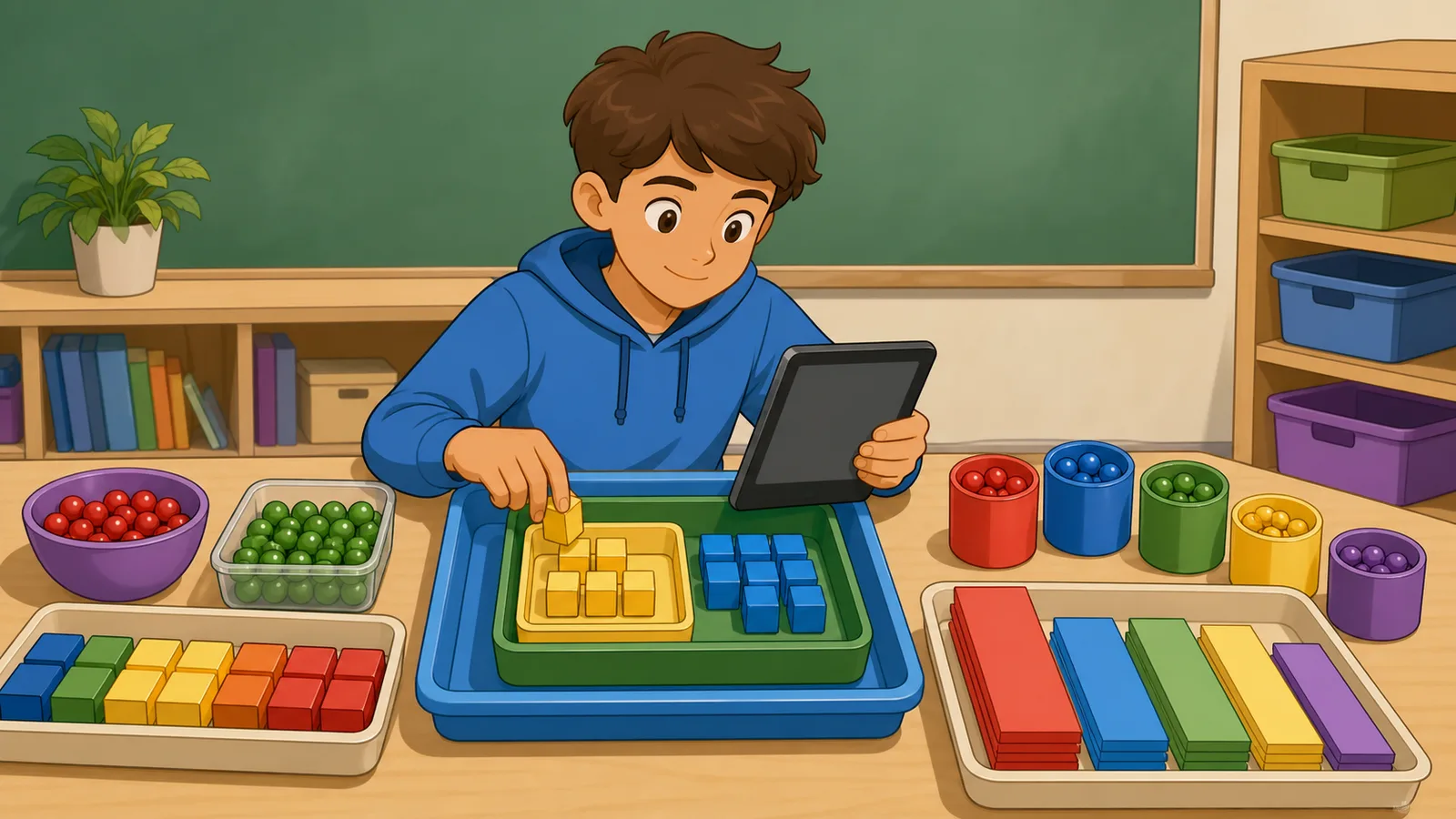 Math Calculator instructional illustration