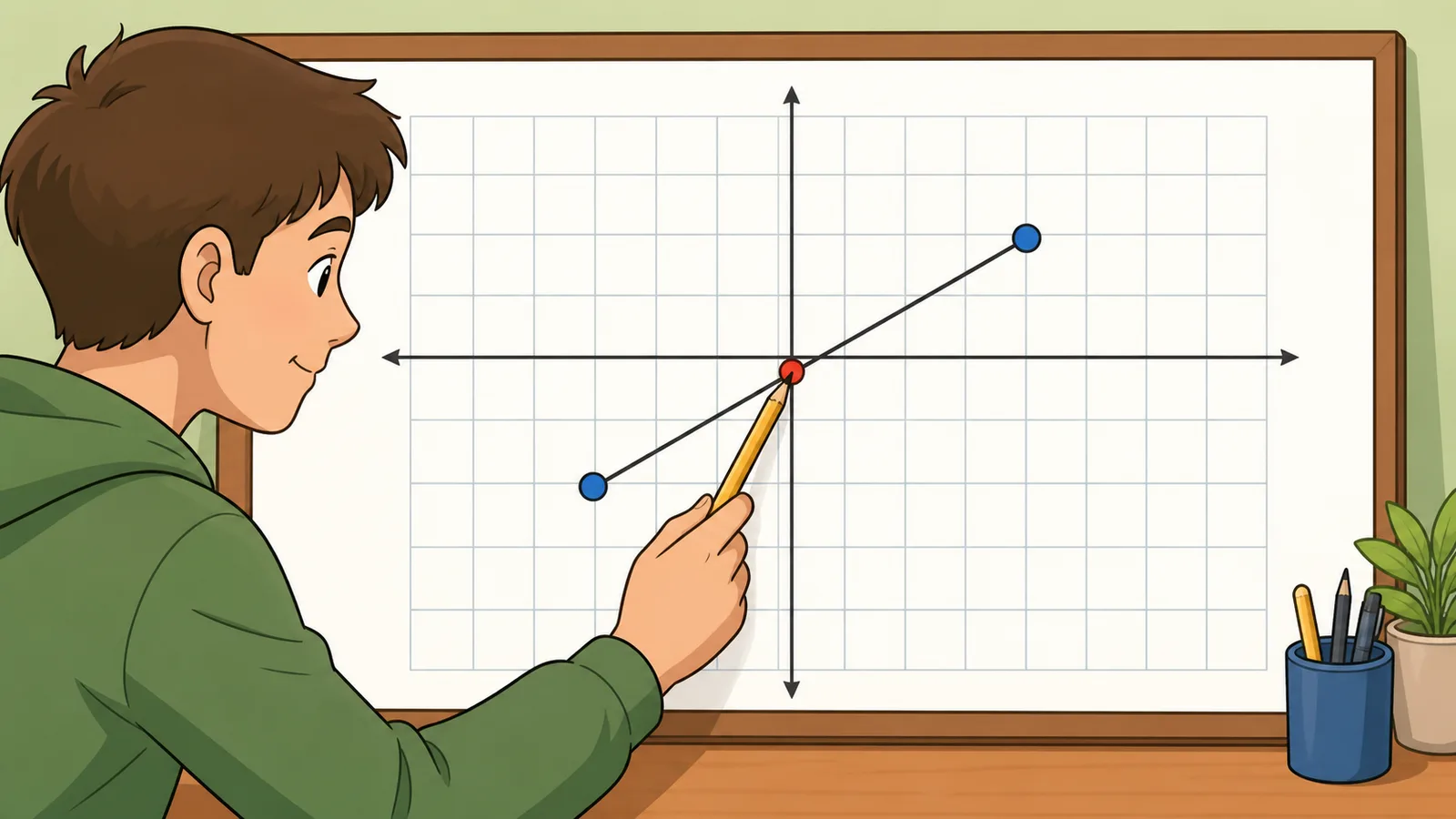Midpoint Calculator instructional illustration