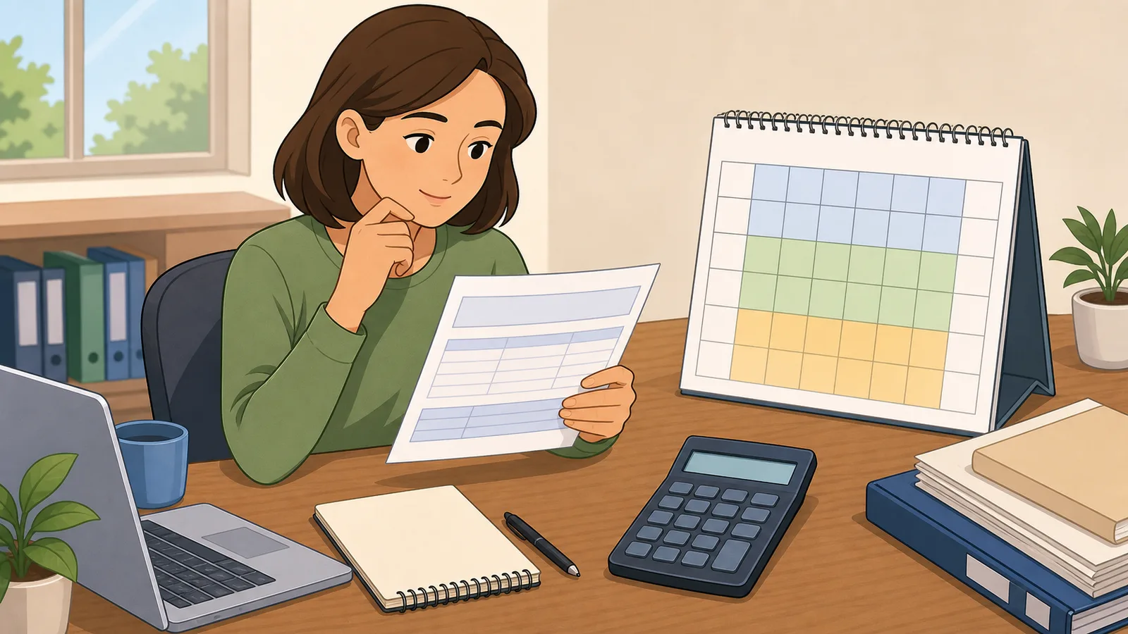 Prorated Salary Calculator instructional illustration