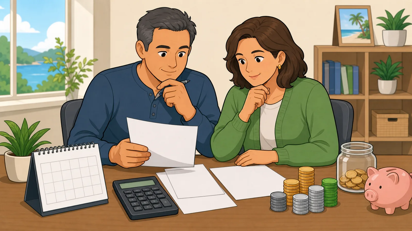 Retirement Calculator instructional illustration
