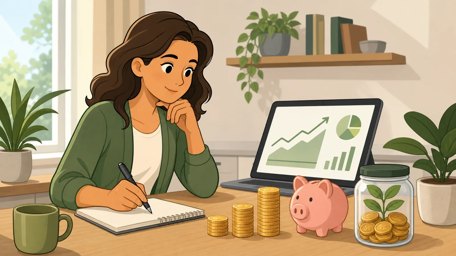 Retirement Savings Calculator instructional illustration