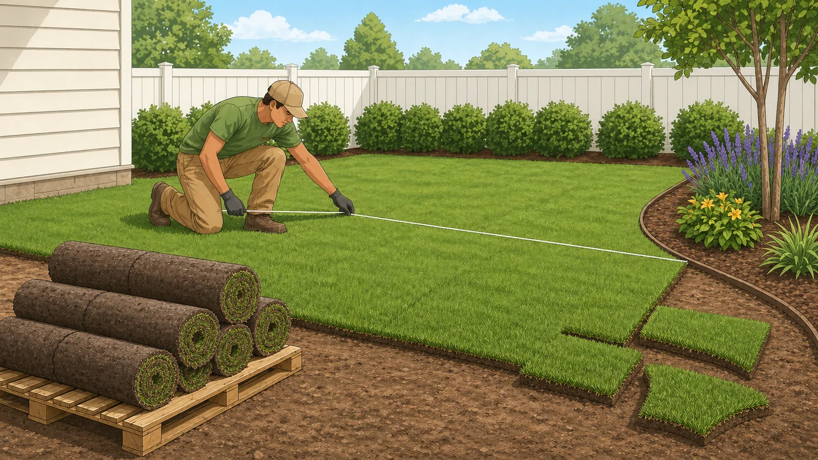 Sod Calculator instructional illustration